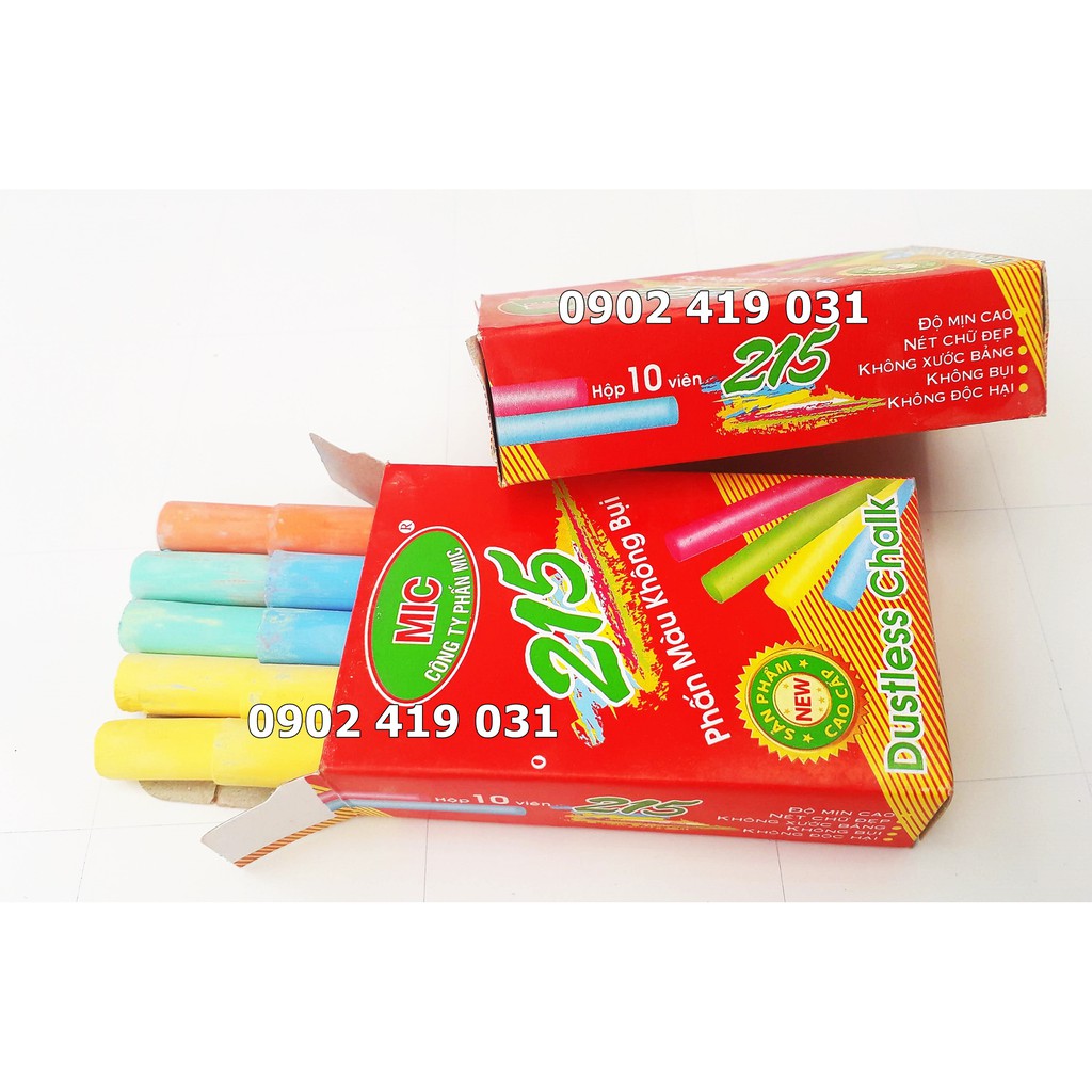Phấn Màu Không Bụi Mic [ Phấn Viết Bảng ] | Shopee Việt Nam