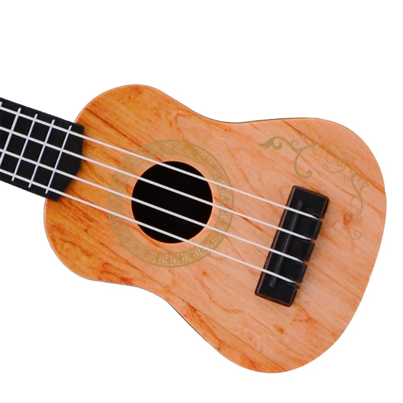 Đồ chơi đàn Guitar Li 4 dây cho trẻ em với đồ chơi cổ điển Mini màu nâu vàng
