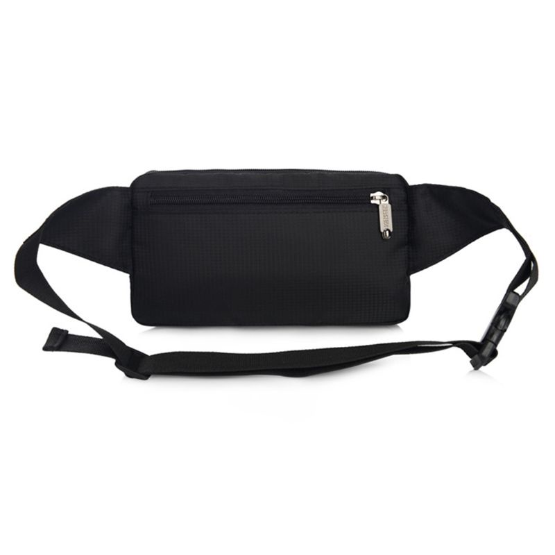 VIC Nam Dây Nylon Bum Eo Túi Điện Thoại Fanny Pack Đeo Vai Thể Thao Túi Zip