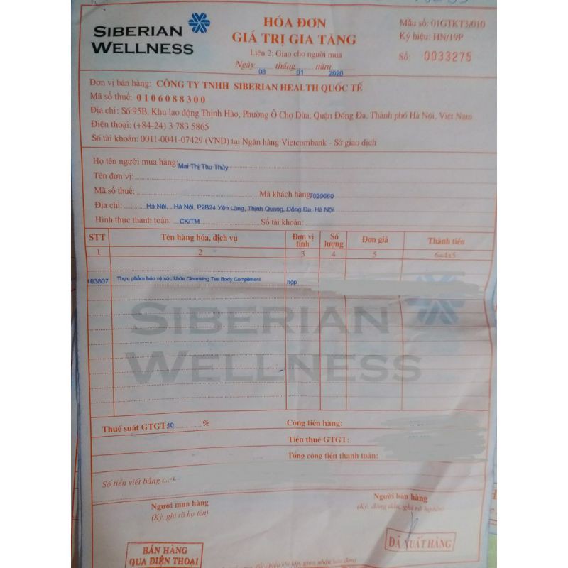 ♥️♥️Trà thảo mộc Cleansing T Body Tubo yoogo Siberi Nga