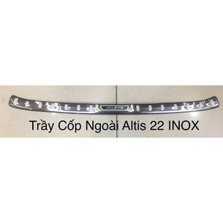 Ốp Chống trầy cốp trong ngoài xe Toyota Altis 2014 -2021, 2022, 2023, 2024, 2025 mẫu Vân INOX cao cấp