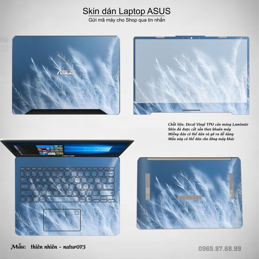 Dán decal cho các dòng Laptop ASUS in nhiều mẫu thiên nhiên cực đẹp