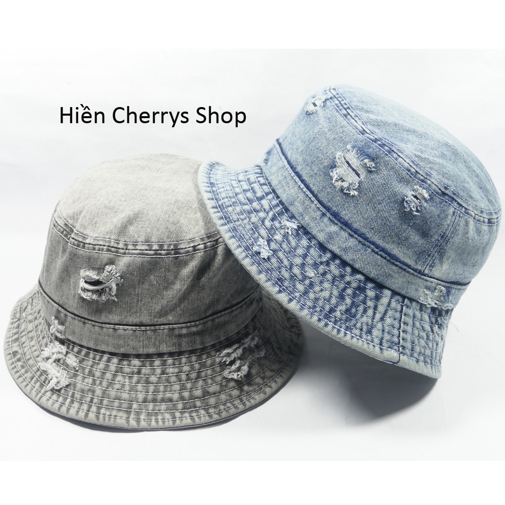 [ Nhiều mẫu ] Nón tai bèo ,nón bucket Jeans hàn quốc - Mũ vành Jeans ...