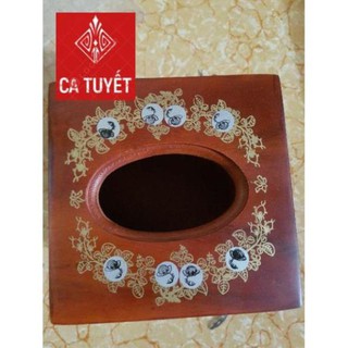 Hộp đựng giấy ăn gỗ hương chất lượng cao