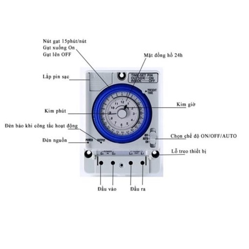 Bộ hẹn giờ cơ Camsco TB35-N