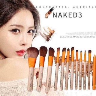 Bộ Cọ Trang Điểm Đa Năng Naked3 12 Cây Lông Cước Nhân Tạo Cao Cấp Cực Kỳ Mềm Mại