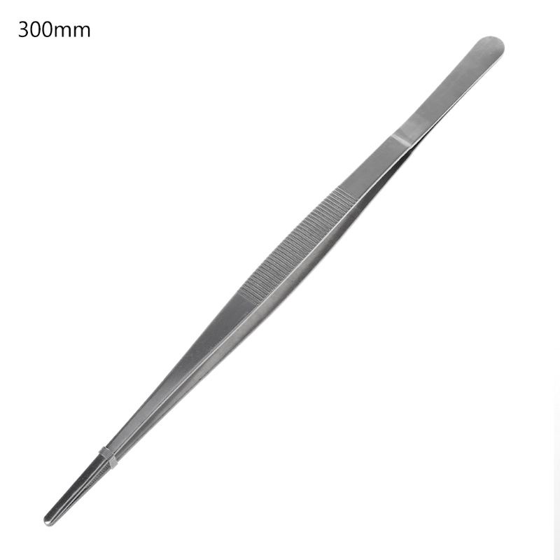 Kẹp gắp thức ăn có răng bằng thép không gỉ dài 5 kích cỡ tùy chọn tiện dụng thích hợp cho nhà bếp / sân vườn