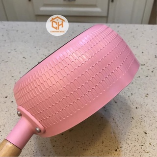 Chảo Chống Dính Đáy Sâu Nhật 18cm Cam Homeware