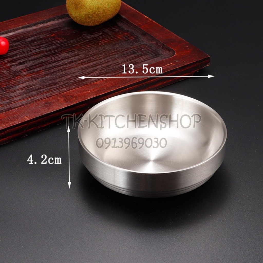 Chén inox Hàn Quốc cao cấp (inox 304) không nắp, Bát canh inox 2 lớp ...