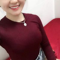 Áo thun gân thun trơn tay dài nữ🌹