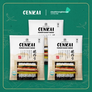 Combo 3 Túi Rong biển Cuộn Cơm Genkai 9 lá/gói  - Rong Biển Cuốn Cơm Làm Kimbap Làm Sushi