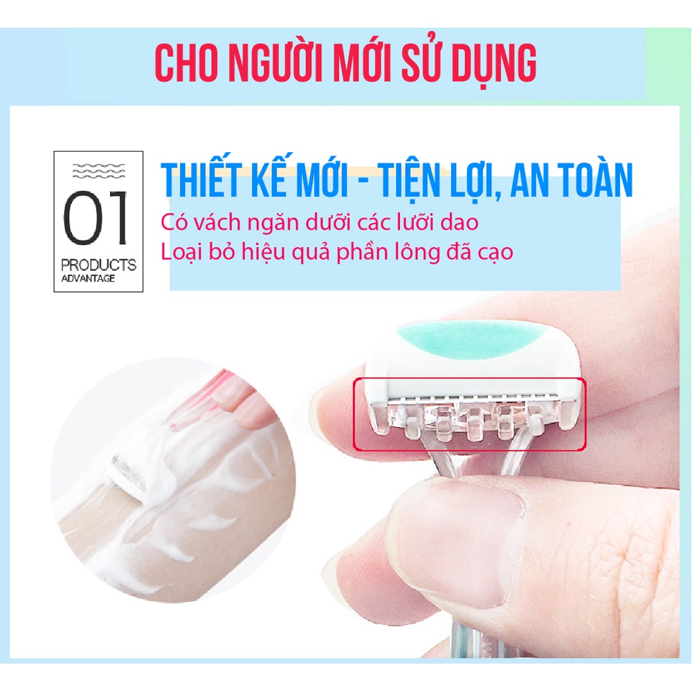 Set 2 Dao Cạo Vùng Kín Bikini Nữ, Nam KAI - Nhật Bản