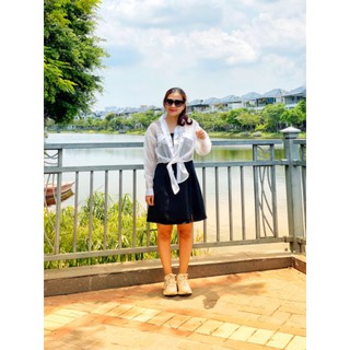 SÉT ĐẦM 2S KÈM ÁO SOMI TRẮNG🌻HÀNG SẴN🌻 CAM KẾT ĐẸP SDKA416