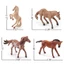 CATIYAHA Đồ chơi động vật Pony mô phỏng bánh Topper