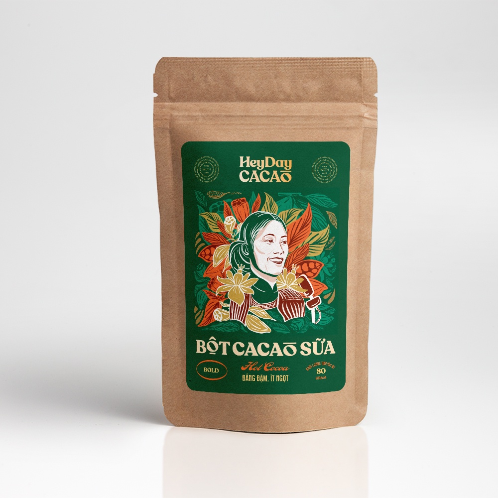 Ảnh Bộ sản phẩm cacao "Thật" - Natural 50g, Classic 80g, Bold 80g, Sữa dừa 80g - Heyday cacao 4