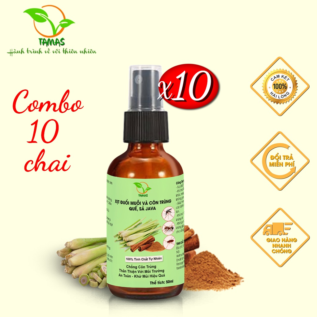 Ảnh Combo 10 Chai Xịt Thơm Phòng Đuổi Muỗi 50ml 3