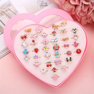 Set 5 chiếc nhẫn kiểu dáng hoạt hình dễ thương cho bé