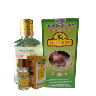 [CHÍNH HÃNG] Combo 1 chai Tinh Dầu Tràm Lộc Thiên nguyên chất loại 1/100ml  Và 1 Chai Tinh Dầu Sả 10ml
