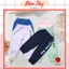 Quần Thu đông dài in hình gấu trẻ em chất cotton 100% co giãn 4 chiều cho bé trai và gái 8-20kg