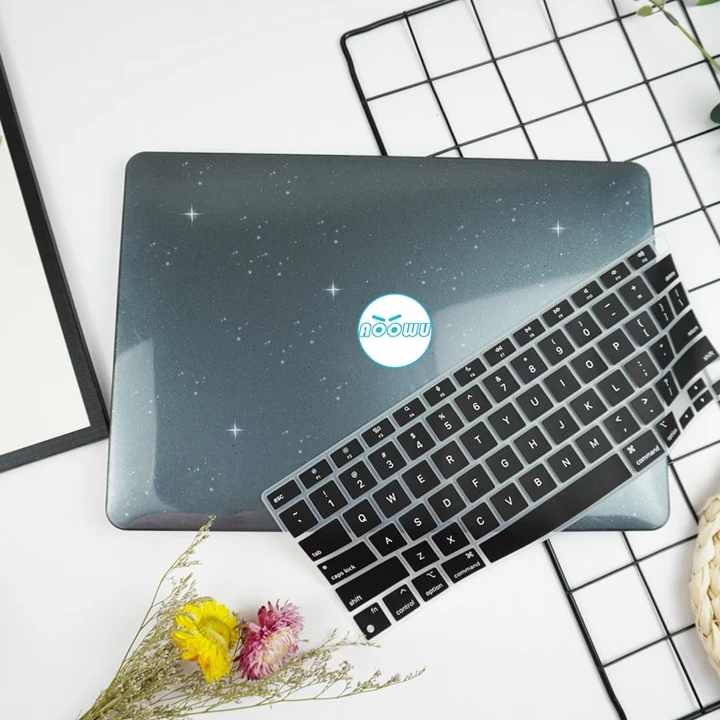 Ốp Điện Thoại Lấp Lánh Kèm Bàn Phím Cho MacBook Air 13 inch M1 2020 A2337 A2179 Pro 13 inch A2338 A2251 A2289 Touch Bar Air 13 2019 2018 A1932