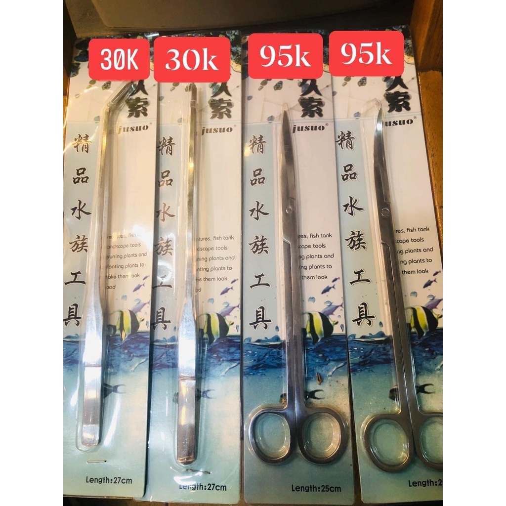 Nhíp trồng cây thủy sinh - gắp trồng cây - phụ kiện tiểu cảnh sen đá