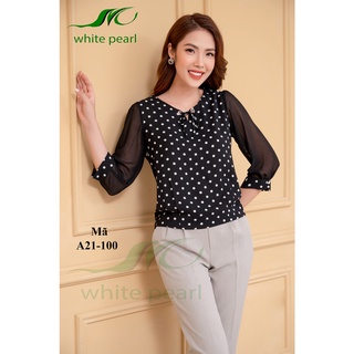 Áo Sơ Mi Nữ Công Sở Tay Lỡ Thời Trang Đẹp Bo Gấu Cổ Tròn Tay Lỡ Voan Chất  Liệu Vải Lụa Hàn White Peal Với 6 Màu Cơ Bản | Shopee