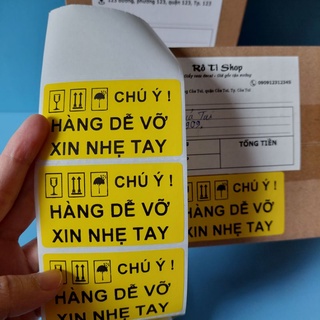 100 Tem Decal Tích Keo Hàng Dễ Vỡ
