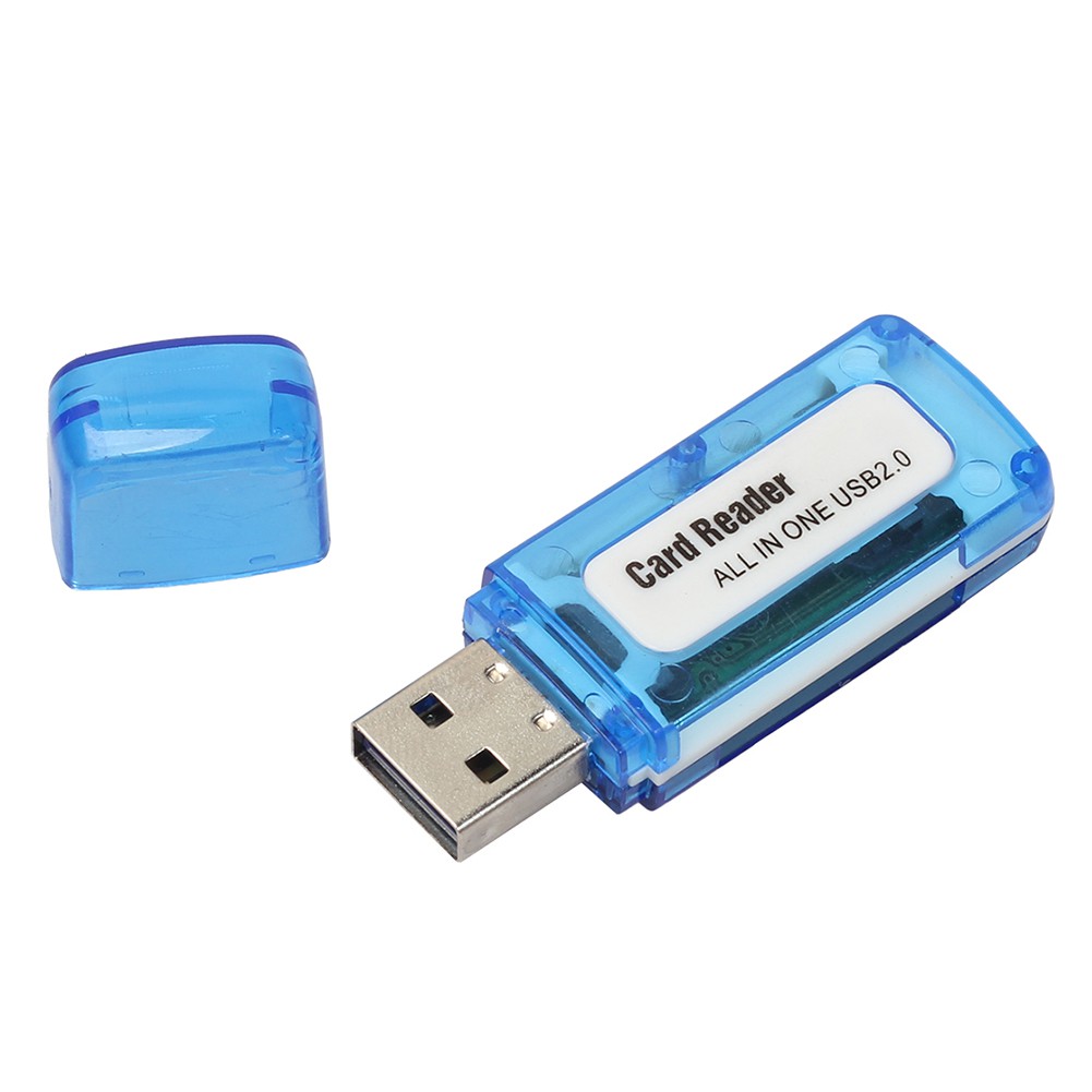 Đầu đọc thẻ USB 2.0 thiết kế 4 trong 1 cho thẻ M2 SD SDHC DV Micro SD TF
