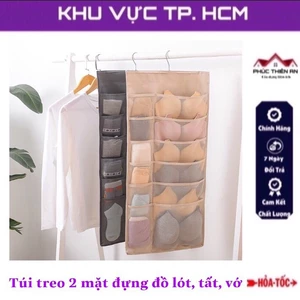 Túi treo đựng đồ lót, tất, vớ - có nhiều ngăn, 2 mặt sử dụng