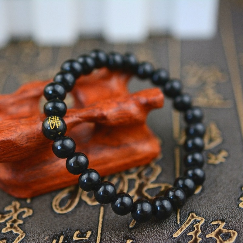 Vòng tay chuỗi hạt gỗ có thể điều chỉnh phong cách Phật Giáo