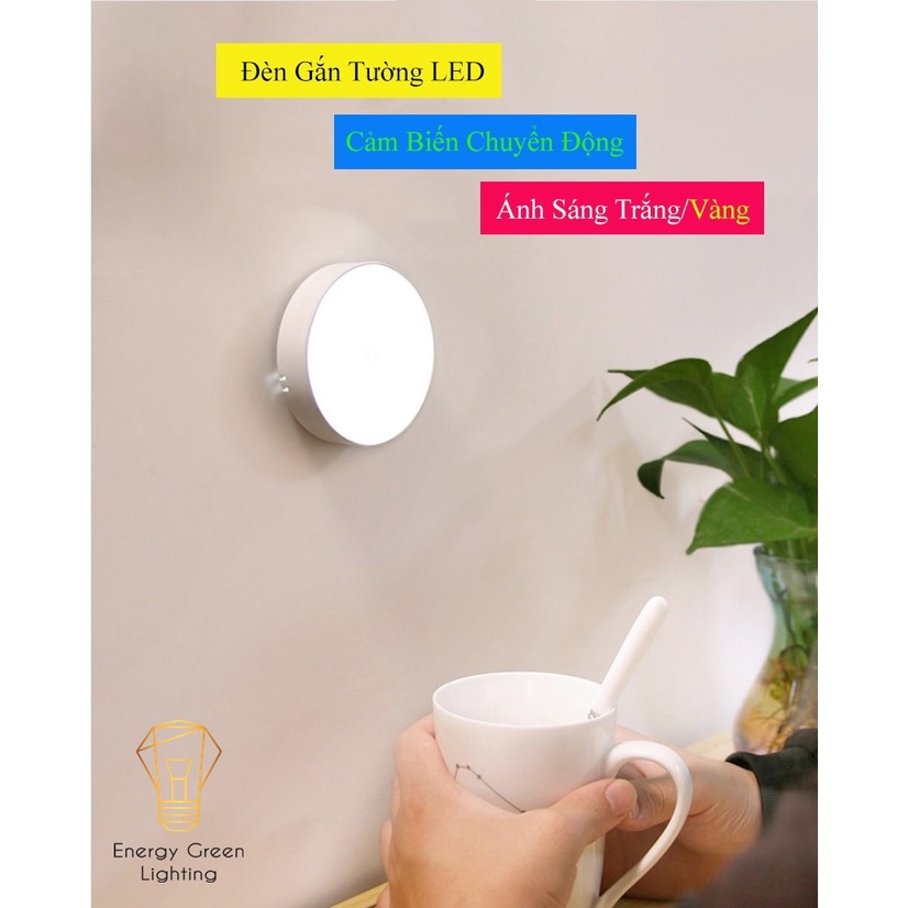 Đèn LED Cảm Biến Chuyển Động Thông Minh Energy Green Lighting G11 - Dán Tường Dán Tủ Tháo Rời Di Động Pin Sạc