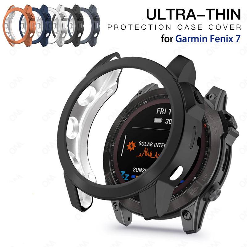 Ốp Bảo Vệ Siêu Mỏng Cho Garmin Fenix 7 7S 7X Đồng Hồ Thông Minh Ốp Lưng Chống Va Chạm TPU Mềm Vỏ Bảo Vệ Rỗng