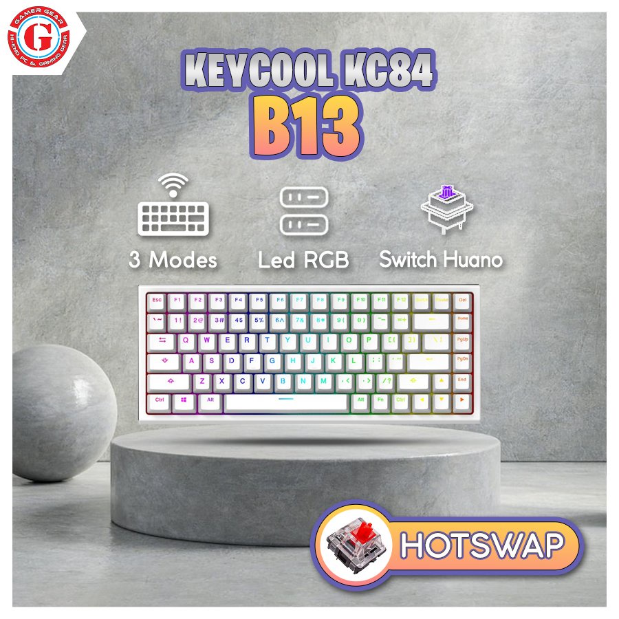 Bàn phím cơ Keycool KC84 B13 RGB Blacklist | Shopee Việt Nam