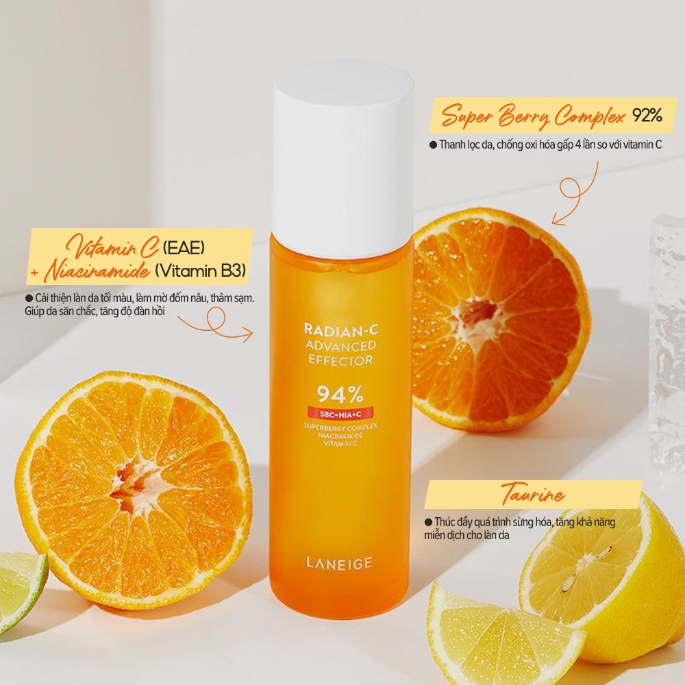 Ảnh Tinh chất cao cấp thúc đẩy sáng da Laneige Radian-C Advanced Effector 150ml 2