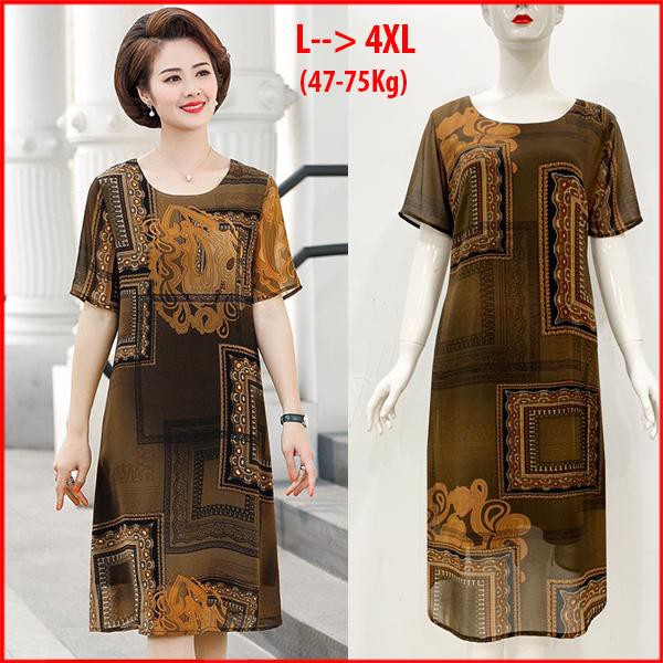 Hình Thật – Đầm Suông Tuổi Trung Niên Kiểu Đầm Suông Bigsize Dành Cho Người  Mập, Đầm Bigsize Trung Niên U50, U60 D3274 | Shopee Việt Nam