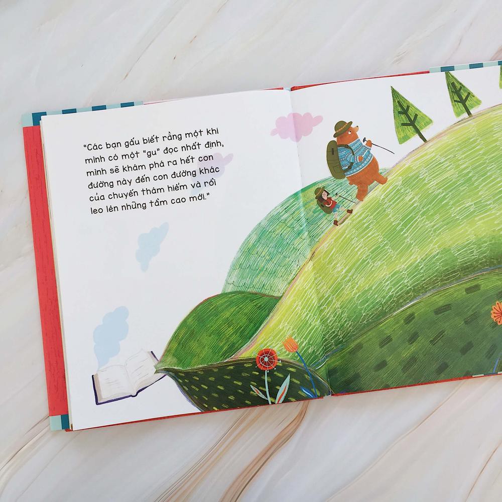 Ảnh Sách - Gấu là bạn đọc tuyệt vời nhất - Crabit Kidbooks - cho bé từ 4 tuổi 2