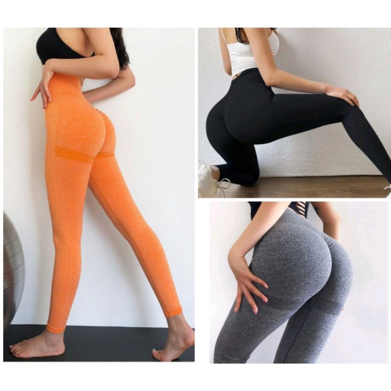 Quần tập gym yoga nữ legging chun mông cạp cao tôn dáng siêu đẹp