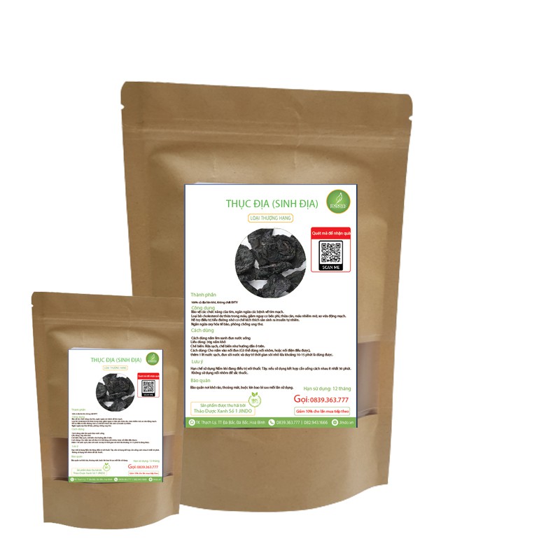 [Mã BMTTC60K giảm đến 60K đơn 50K] Thục địa khô thượng hạng JINDO 1kg