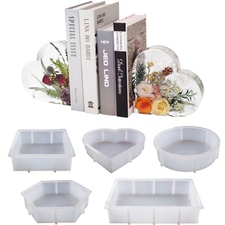 Vipdeal1 Bookends Khuôn Nhựa Sách Sắp Xếp Khuôn Nhựa Silicon Pha Lê Nhựa Dính Khuôn Cho Sách Để Bàn Văn Phòng Nhà De