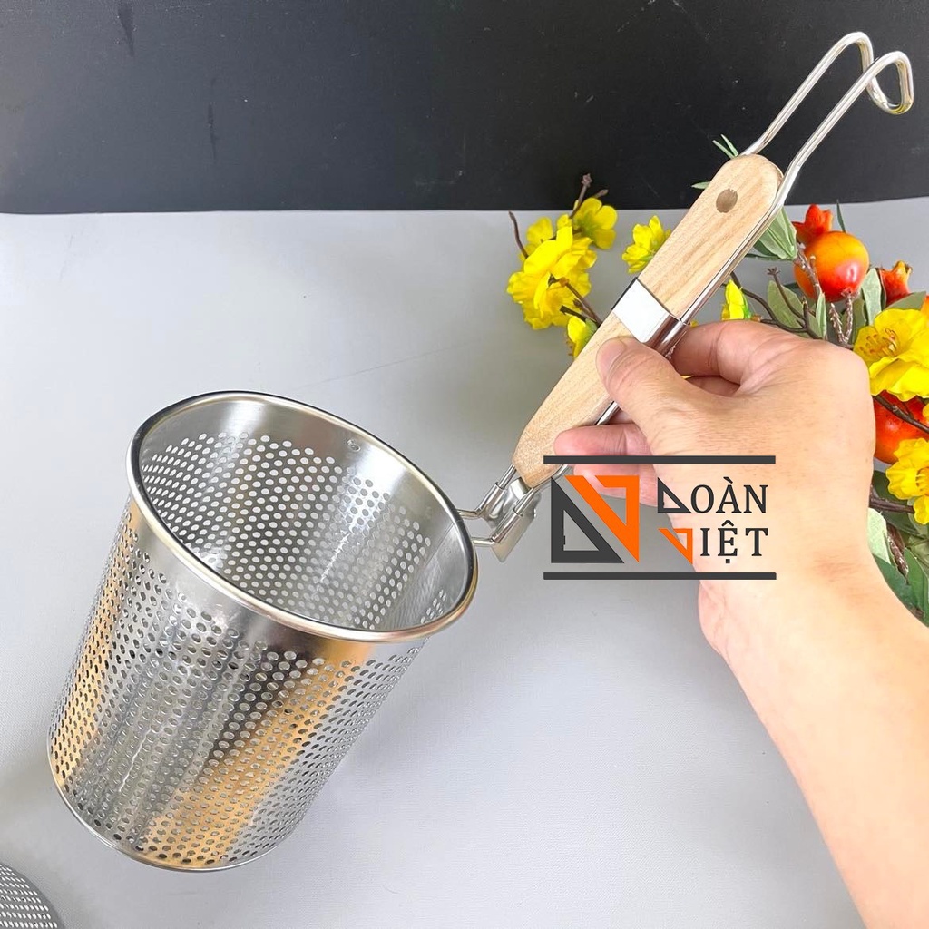[INOX 304] Vợt TRỤNG HỦ TIẾU MÌ, VỢT XƯƠNG loại tốt- Sâu Lòng .lưới dày ...