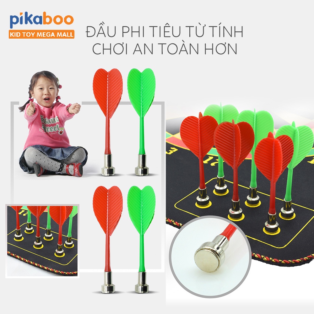 Ảnh Đồ chơi thể thao cho bé Pikaboo bộ phi tiêu đầu phẳng dẹt an toàn cho bé vận động khoẻ mạnh mỗi ngày 2