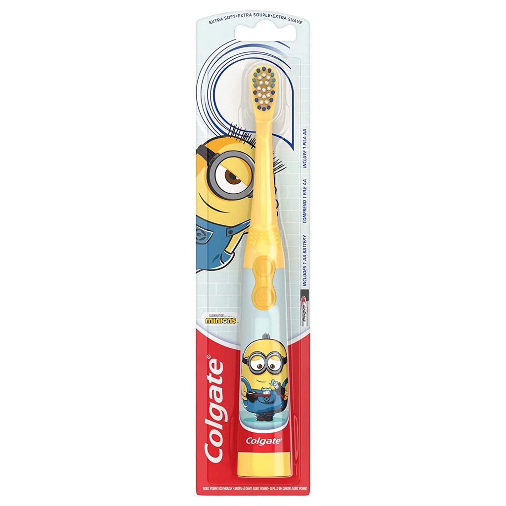 Bàn chải đánh răng pin điện Colgate Minion dành cho trẻ em Kids Battery ...