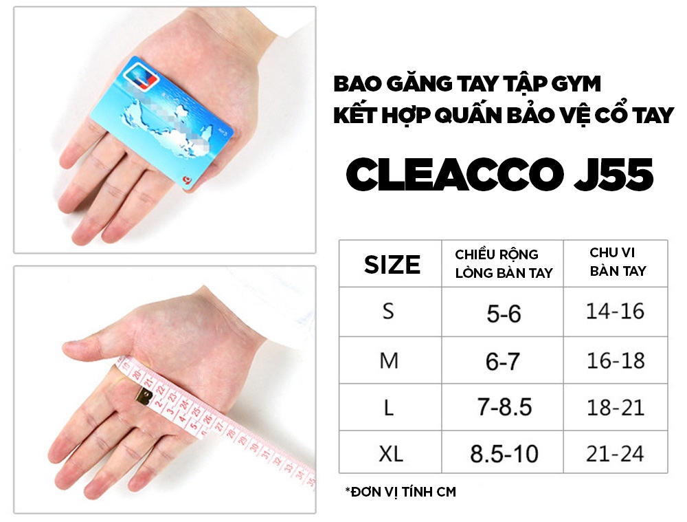 Mô tả Găng Tay Tập Gym Chính Hãng Cleacco – Boro Sport | Mẫu Mới 2025 | Chống Trượt – Quấn Cổ Tay – Thoáng Khí – Êm Tay - 1