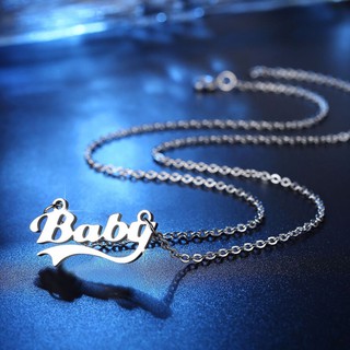 Dây chuyền titantium chữ Baby BHDC159