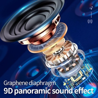 Tai Nghe Bluetooth 5.0 TWS B9 Màn Hình LED Cảm Ứng Chống Ồn Kèm Mic Thoại