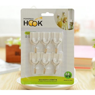 SET 2 Vỉ 6 móc dính treo đồ tiện dụng cho gia đình 1255