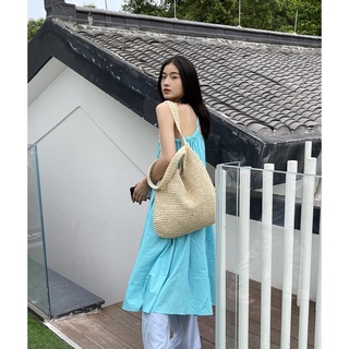 Túi cói Hobo ( túi lang thang) đeo vai cỡ lớn -2 dây đeo - phong cách Bohemian
