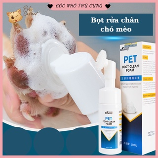 Bọt rửa chân cho chó mèo Borammy 150ml (Dụng cụ làm sạch bàn chân cho thú cưng)