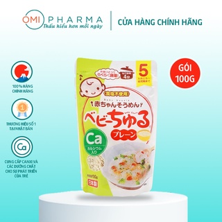 [DATE 13.9.25] Mì Soumen Tách Muối Vị Truyền Thống Bổ Sung Canxi Baby Churu Yuwa Cho Bé Từ 5 Tháng Tuổi Nhật Bản (100g)