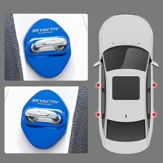 Bộ 4 Phụ Kiện Bảo Vệ Khóa Cửa Xe Hơi Mazda 2 3 6 DJ BM BP GJ CX3 CX-5 CX5 CX 5 CX7 CX9 MX5 2014-2020 SKYACTIV